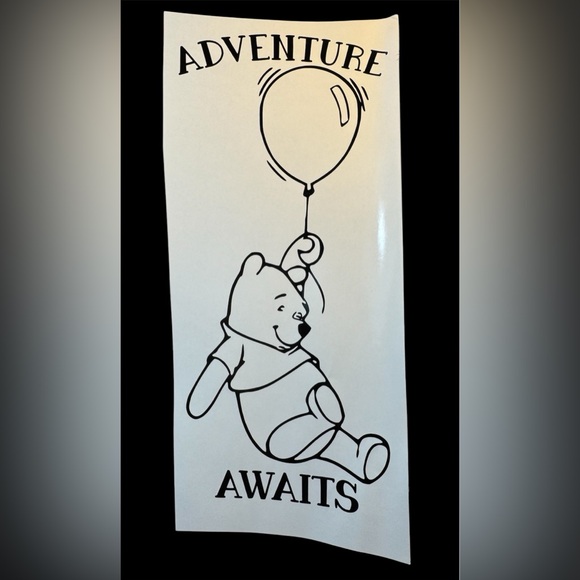 Adventure Awaits Winnie The Pooh Vinyl Car Window Laptop Decal Bumper Sticker - Picture 1 of 2